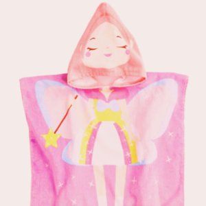 Princess Fairy Hooded Towel Bath Time Beach Poncho